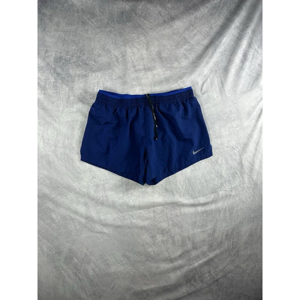 Nike Women’s Elevate 5-Inch Track/Running Shorts Navy Blue Lined Medium
